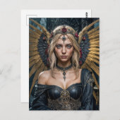 Golden Winged Dark Angel Queen ポストカード (正面/裏面)