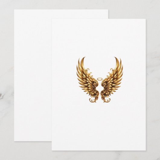 golden wings angel 招待状 (正面/裏面)