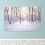 Golden_winter_light キャンバスプリント (インサイチュ (ウッドフロア))