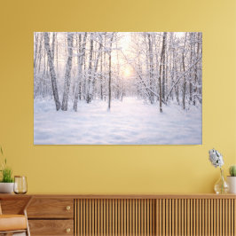 Golden_winter_light キャンバスプリント