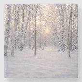 Golden_winter_light ストーンコースター (正面)