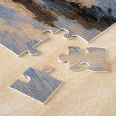 Golden Winter River Serenity – Oil Painting Puzzle ジグソーパズル (側面)