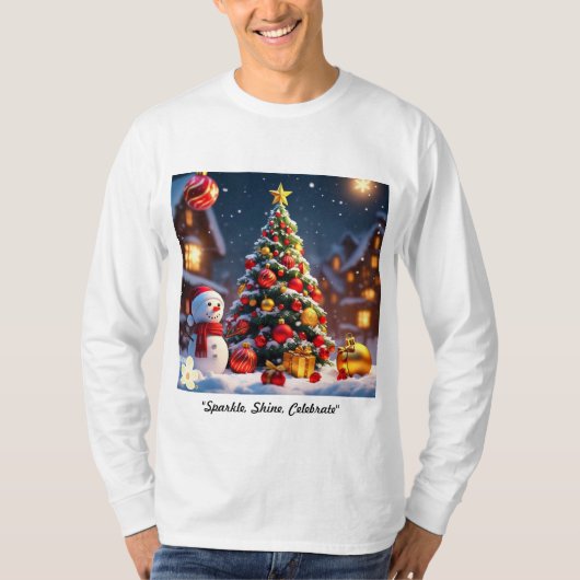 "Golden Winter Wonderland" Tシャツ (正面)
