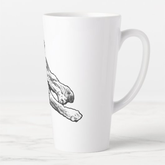 Golden with Cozy Comic Grain カフェラテマグ (右)