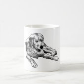 Golden with Cozy Comic Grain コーヒーマグカップ (中央)