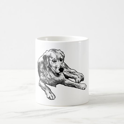 Golden with Cozy Comic Grain コーヒーマグカップ (中央)