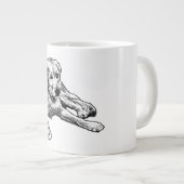 Golden with Cozy Comic Grain ジャンボコーヒーマグカップ (正面右)