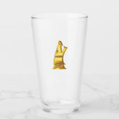 Golden Wolf Head glass tumbler タンブラーグラス (正面)