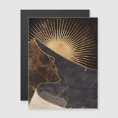 Golden Woman Illusion with Sun and Marble Textures (正面/裏面)