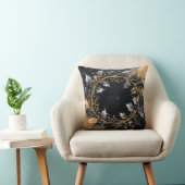 Golden Wreath Glamour Throw Pillow クッション (椅子)