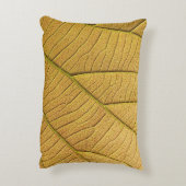 Golden yellow leaf pattern in the morning. アクセントクッション (裏面(縦))
