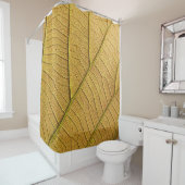 Golden yellow leaf pattern in the morning.  シャワーカーテン (インサイチュ)