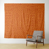 Golden Yellow Leafy Vine Pattern  タペストリー (インサイチュ(横))