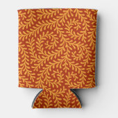 Golden Yellow Leafy Vine Pattern  缶クーラー (正面)