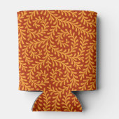 Golden Yellow Leafy Vine Pattern  缶クーラー (裏面)