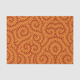 Golden Yellow Leafy Vine Pattern  薄葉紙