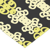 Golden Yellow Ornamental Stripe Seamless Pattern ロングテーブルランナー (コーナー)