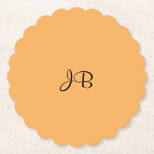 Golden yellow solid color TEMPLATE ペーパーコースター (正面)