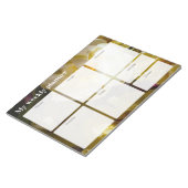 Golden Yellow Tulip Weekly Planner ノートパッド (アングル)