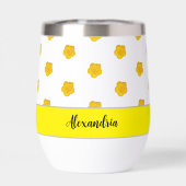 Golden Yellow Wildflower Photo Monogram Name (背面)