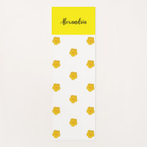 Golden Yellow Wildflower Photo Name Monogram