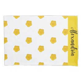 Golden Yellow Wildflower Photo pillow case  枕カバー