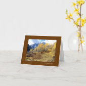 goldenbells4のあずき色の鐘の秋 カード (黄色い花)