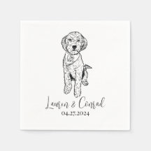 Goldendodle Labradodle カスタムDodle.Napkin Dog結婚's