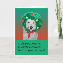 Goldendoodleのおもしろいなクリスマスカード シーズンカード
