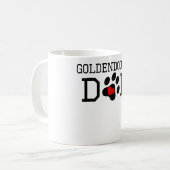 Goldendoodleのパパ コーヒーマグカップ (正面左)