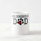 Goldendoodleのパパ コーヒーマグカップ (中央)