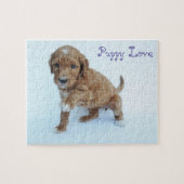 Goldendoodleの子犬のジグソーパズル ジグソーパズル (横)