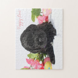 Goldendoodleの子犬のジグソーパズル ジグソーパズル