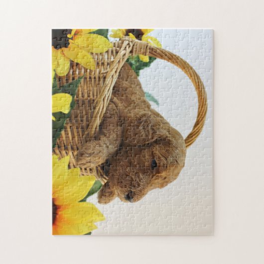 Goldendoodleの子犬11X14 (252 PC。) パズル (縦)