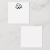 Goldendoodleの空白のなnotecard -それをカスタマイズ ノートカード (正面/裏面)