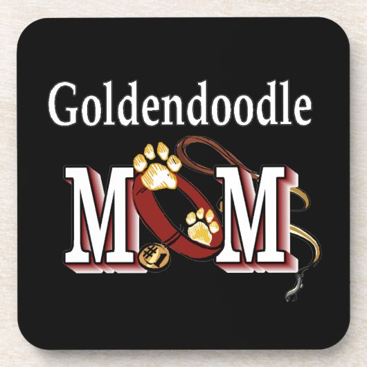 Goldendoodleママの贈り物 コースター (正面)