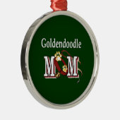 Goldendoodleママの贈り物 メタルオーナメント (右)
