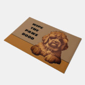 Goldendoodle外装ドアマット ドアマット (アングル)