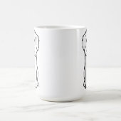 Goldendoodle犬の漫画 コーヒーマグカップ (中央)