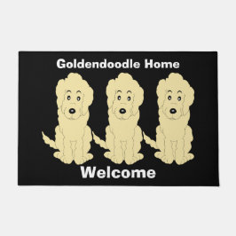 Goldendoodle犬の設計のdoormat ドアマット