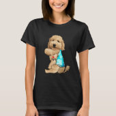 Goldendoodle私はおもしろい母タトゥー犬の恋人を愛する Tシャツ (正面)