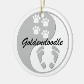 goldendoodle セラミックオーナメント (左)