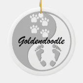 goldendoodle セラミックオーナメント (裏面)