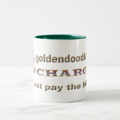 goldendoodle ツートーンマグカップ (中央)
