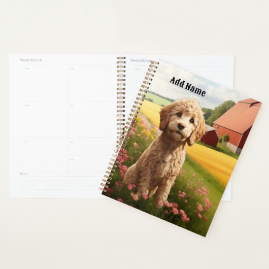 Goldendoodle プランナー手帳 (ディスプレー)