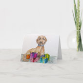 Goldendoodle Birthday Card カード (正面)