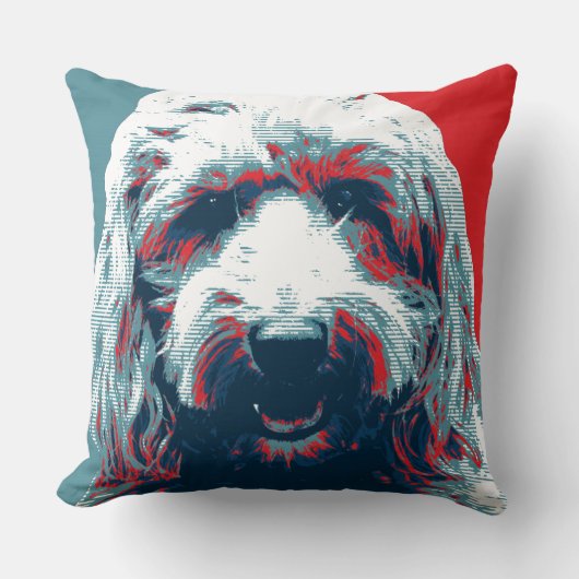 GOLDENDOODLE by Hope Dogs クッション (正面)