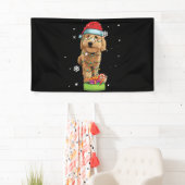 Goldendoodle Christmas Santa Funny Dog Lover Gift 横断幕 (インサイチュ)