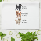 Goldendoodle Coffee Light Dark Medium Roast  キッチンタオル (折り畳み)