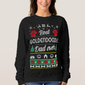 Goldendoodle Dad   Ugly Christmas スウェットシャツ (正面)